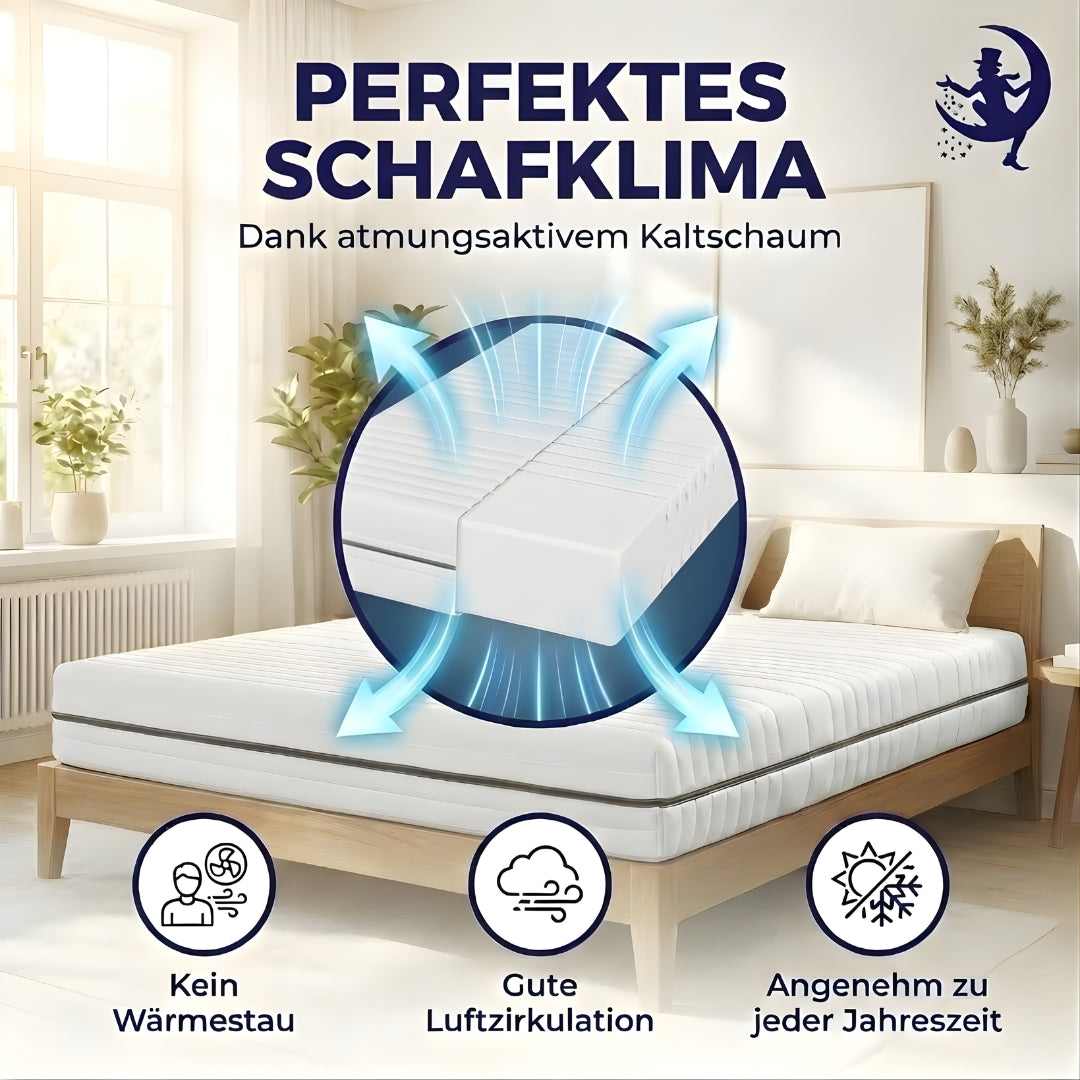 Komfort Plus 25 – Kaltschaummatratze mit 7-Zonen