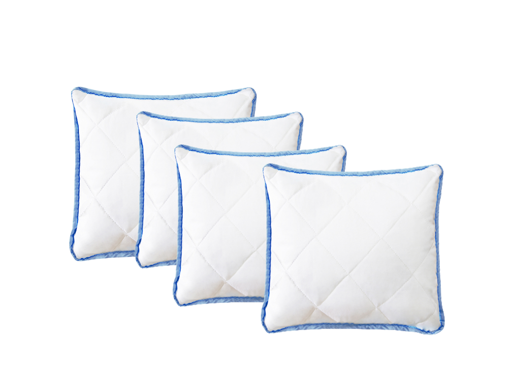 Hover image of SoftCloud Family – Mikrofaser Kissen Set (4 Stück, blau)