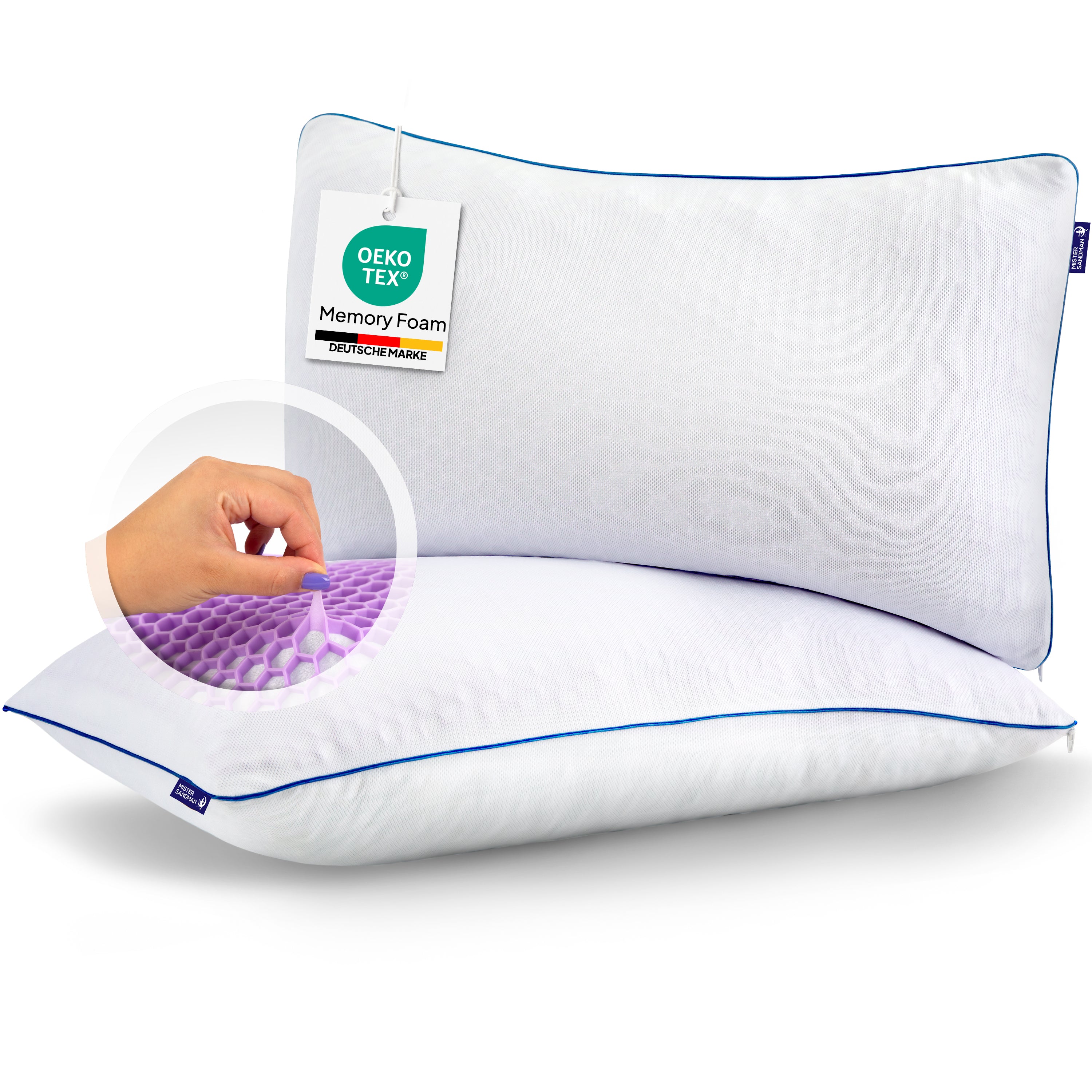 Memory Flakes Premium Kopfkissen - 40x80cm